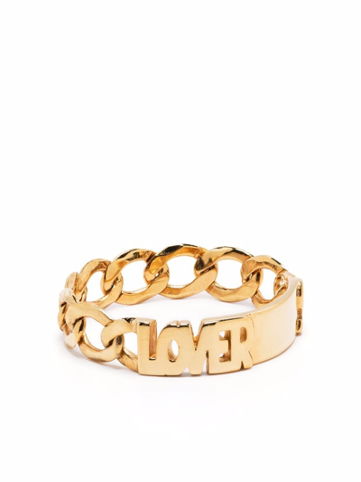 Shop Maria Black Lovers Silver Ring In Gold