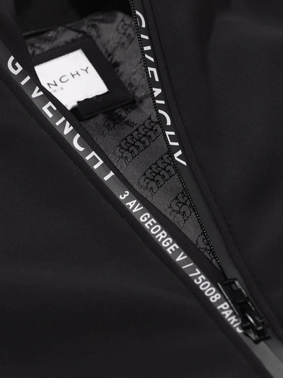 Shop Givenchy Split Logo Zipped Bomber Jacket In Black
