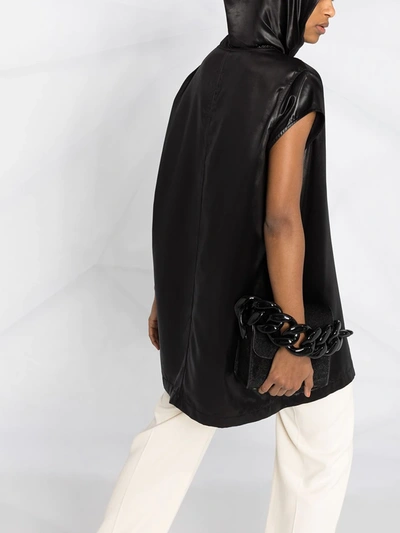 Shop Rick Owens Performa Hooded Jumbo T-shirt In Black