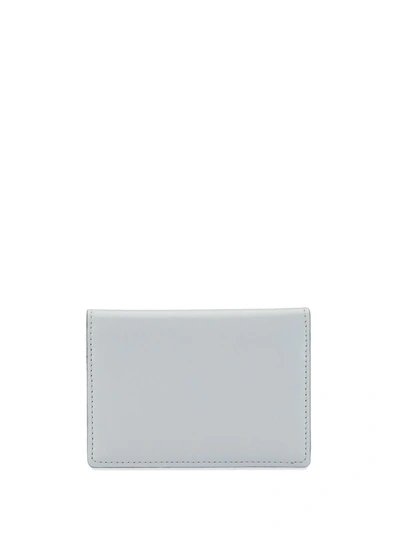 Shop Discord Yohji Yamamoto Embroidered Logo Bifold Wallet In Grey