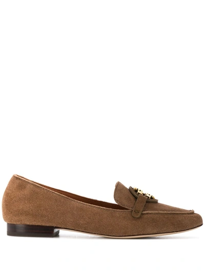 Shop Tory Burch Miller Logo Loafers In Neutrals