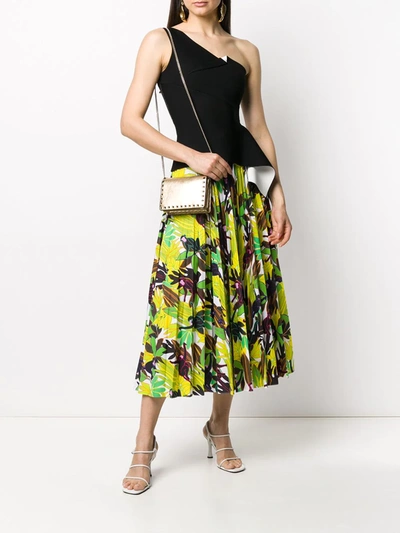Valentino Monkeys Forest Print Long Skirt In Green In Green