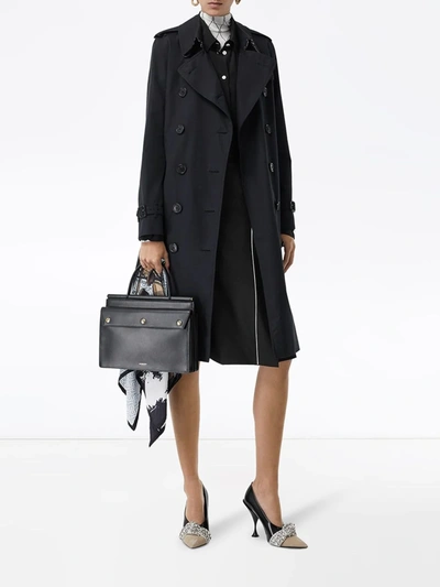 Shop Burberry The Chelsea Trench Coat In Blue