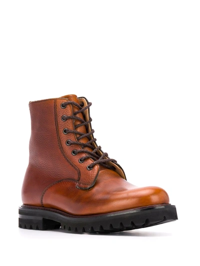 Shop Church's Ankle Lace-up Boots In Brown