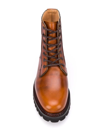 Shop Church's Ankle Lace-up Boots In Brown