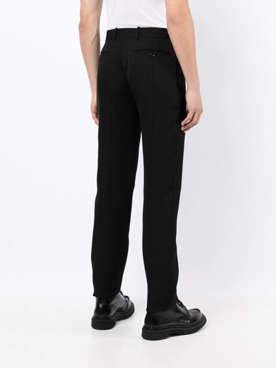 Shop Alexander Mcqueen Tailored Wool Trousers In Schwarz