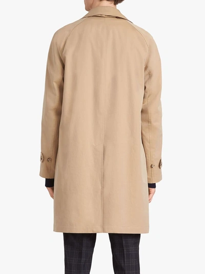 Shop Burberry The Camden Car Coat In Neutrals