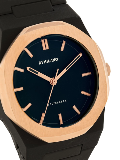 Shop D1 Milano Polycarbon Gloaming 40.5mm In Black