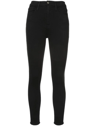 Shop Frame Ali Skinny Jeans In Black