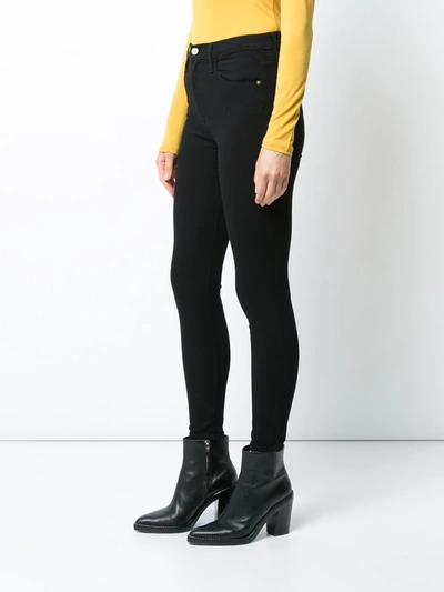 Frame Le High Skinny Jeans In Black