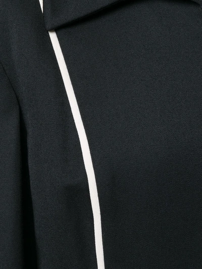 Pre-owned Jean Louis Scherrer Vintage Collared Jacket In Black