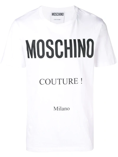 Shop Moschino Couture! Logo T-shirt In White