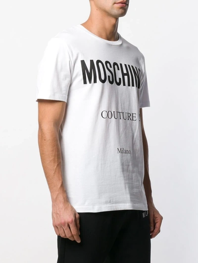 Shop Moschino Couture! Logo T-shirt In White