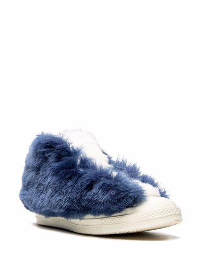 Shop Converse X Ambush Chuck 70 Fuzzy Hi Sneakers In Blue