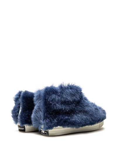 Shop Converse X Ambush Chuck 70 Fuzzy Hi Sneakers In Blue