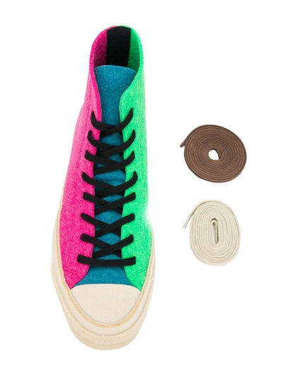 Converse X Jw Anderson Chuck 70 Hi "felt" Sneakers In Pink