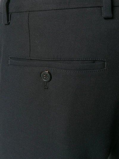 Shop Ami Alexandre Mattiussi Straight Fit Trousers In Black
