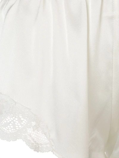 Gilda & Pearl Lace Applique Shorts In White
