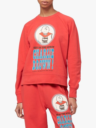 Shop Marc Jacobs X Peanuts The Sweatshirt Sweatshirt In Red