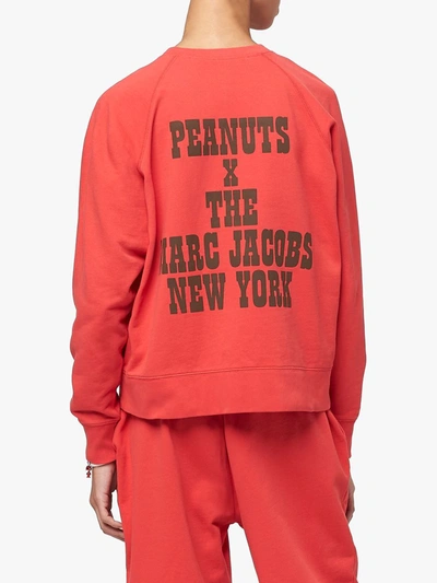 Shop Marc Jacobs X Peanuts The Sweatshirt Sweatshirt In Red