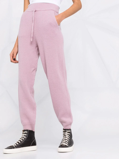Shop Rag & Bone Ribbed Knit Trousers In Pink