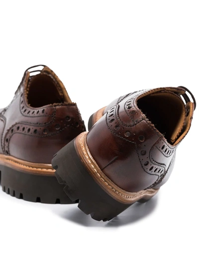 Shop Grenson Archie Leather Brogues In Brown