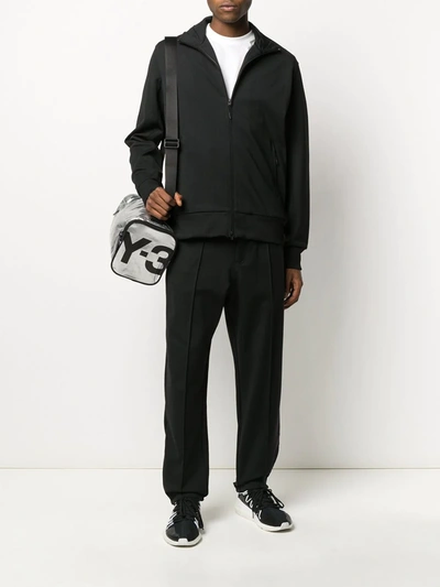 Shop Y-3 Zipped Track Jacket In Black