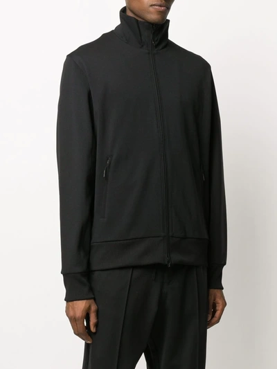 Shop Y-3 Zipped Track Jacket In Black