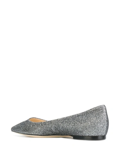 Shop Jimmy Choo Romy Ballet Flats In Grey