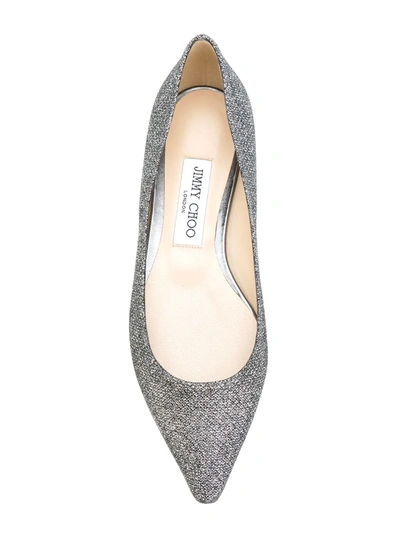 Shop Jimmy Choo Romy Ballet Flats In Grey