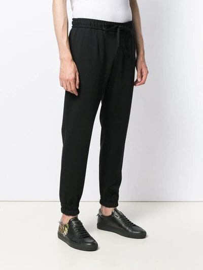 Shop Dolce & Gabbana Drawstring Tuxedo Trousers In Black