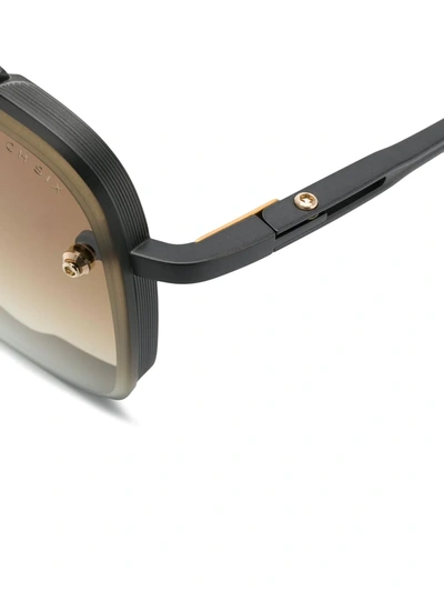 Shop Dita Eyewear Mach Six Sunglasses In Black