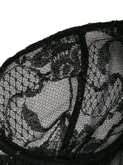 Gilda & Pearl Odile Shimmer Lace Bra In Black