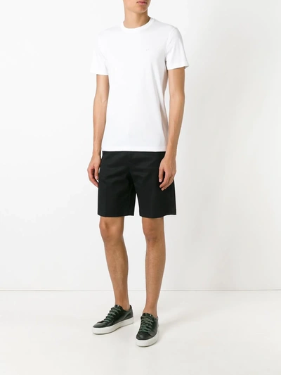 Michael Kors Mens Gingham Short Sleeve Button-down Shirt In White