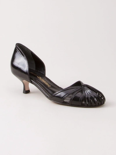 Shop Sarah Chofakian Low-heel Sarah Pumps In Black