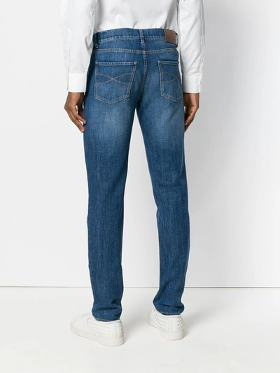 Shop Brunello Cucinelli Slim-fit Jeans In Blue