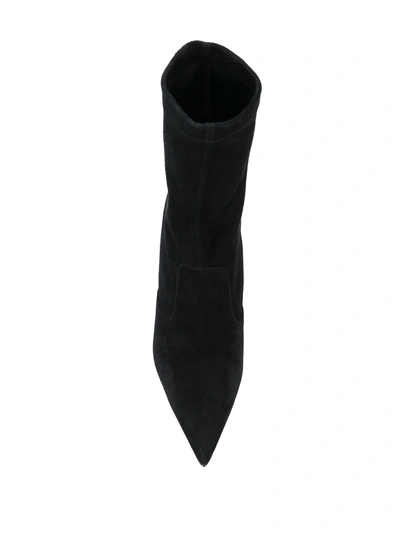Le Silla Eva Pointed-toe Ankle Boots In Black