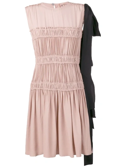 Nº21 FRILLED DESIGN DRESS - 粉色
