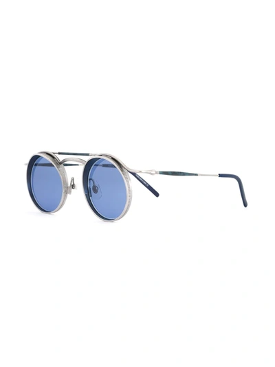 Matsuda Round Framed Sunglasses In Metallic
