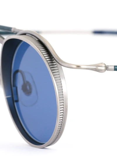 Shop Matsuda Round Framed Sunglasses In Metallic