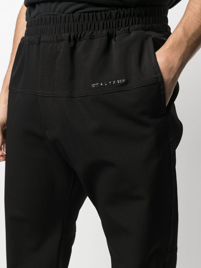 Alyx Zip Cuff Logo Trackpants In Black