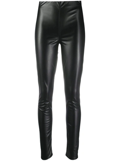 Rag & Bone Nina Faux Leather Pull-on Skinny Pants In Black | ModeSens