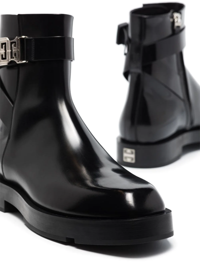 Shop Givenchy 4g Square-toe Ankle Boots In Schwarz