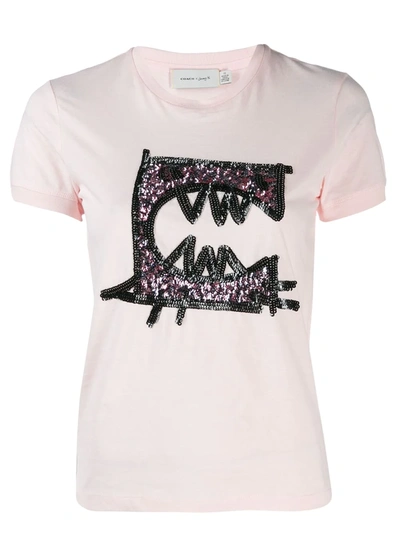 COACH REXY BY GUANG YU T恤 - 粉色