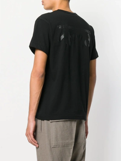 Shop Comme Des Garçons Play Branded T-shirt In Black