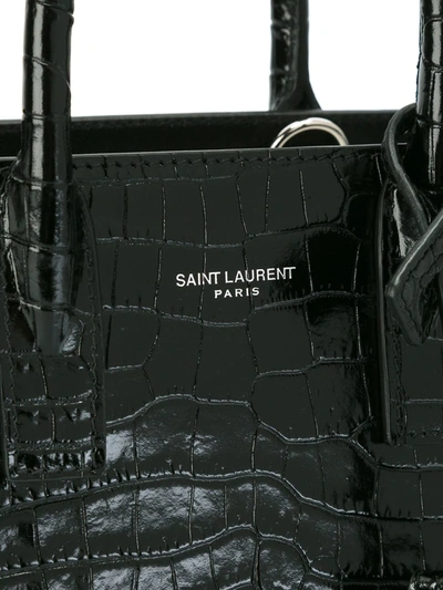 Shop Saint Laurent Nano Sac De Jour Tote Bag In Black