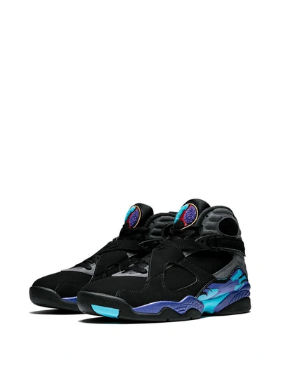 Shop Jordan Air  8 Retro "aqua" Sneakers In Black