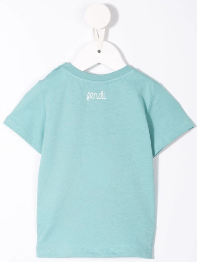 Fendi Crown T-shirt In Blue