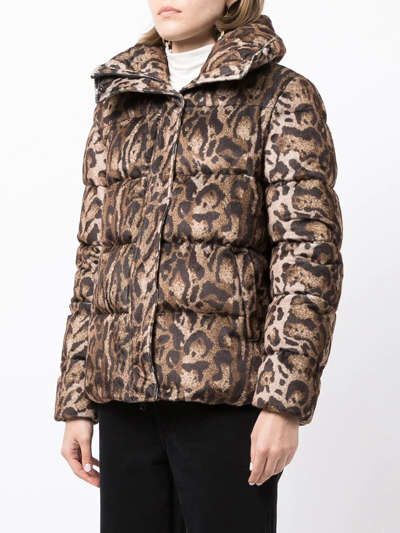Shop Unreal Fur Huff & Puff Leopard Jacket In Brown