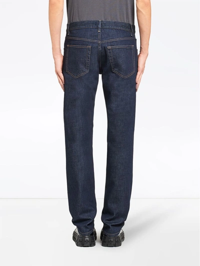 Shop Prada Slim-fit Mid-rise Jeans In Blue